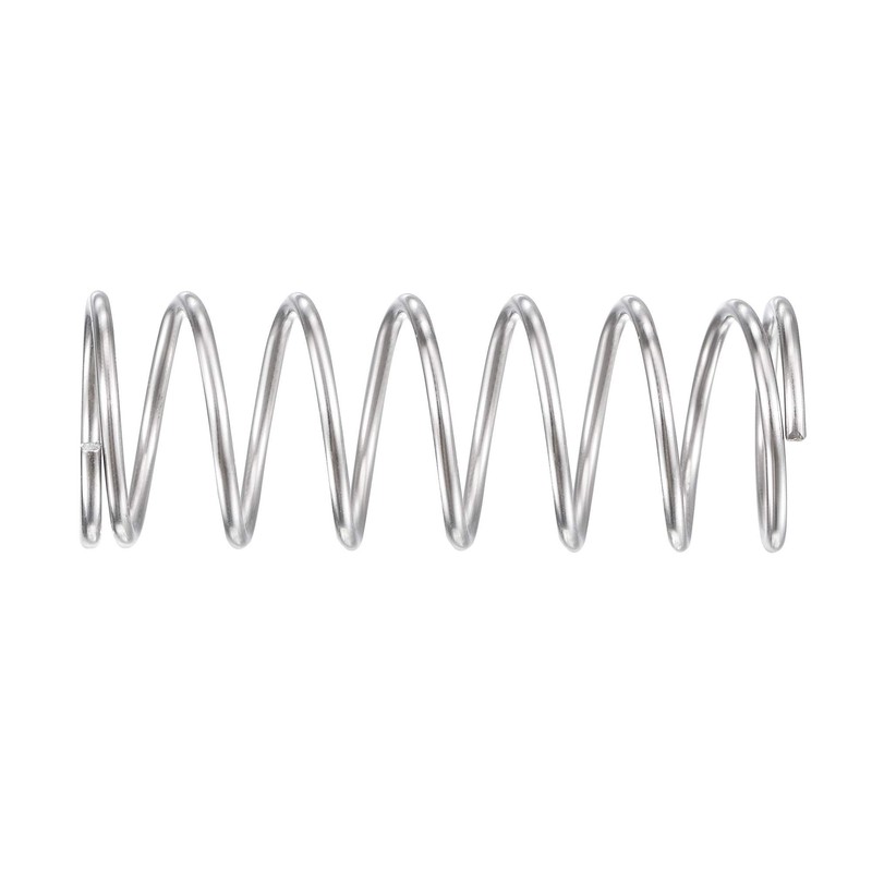 sourcing map Compression Spring, 304 Stainless Steel Compression Springs, Silver