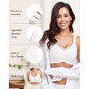 WOWENY Women's Bra Without Underwire Padded Non-Wired Bra Push Up