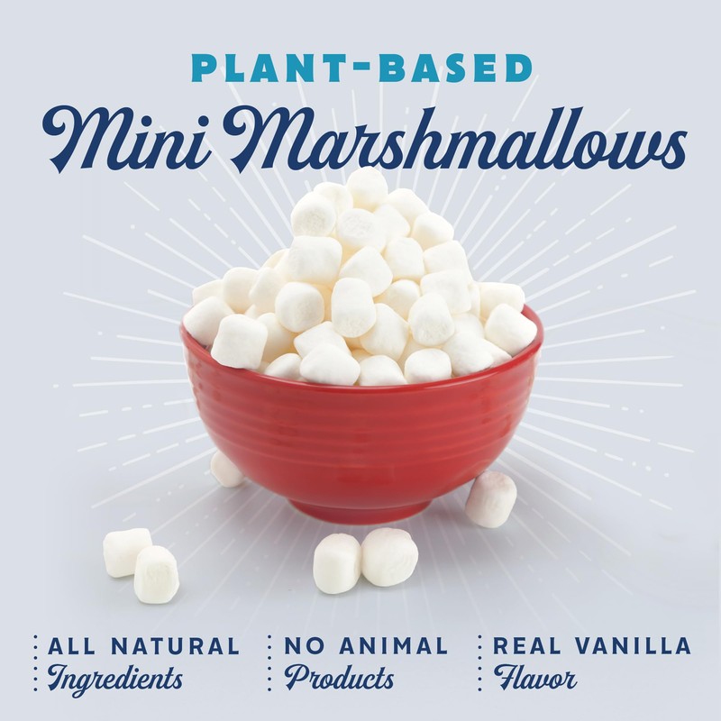 GoodMallow Mini Vegan Marshmallows - Kosher Halal Dairy & Gluten