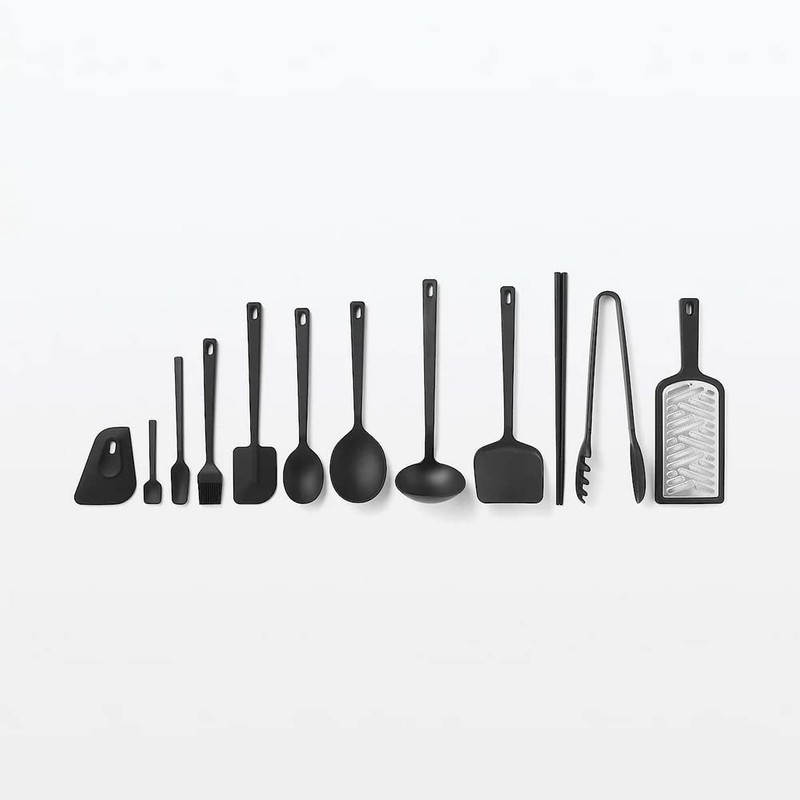 Muji 44594933 Ladle, Black, Length 11.4 inches (29 cm), Nylon