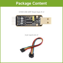 Waveshare USB to UART Communication Module High Baud Rate Transmission with Type-A Connectors Multi-Device Applicable Multi-System Compatible-Type-A Connectors