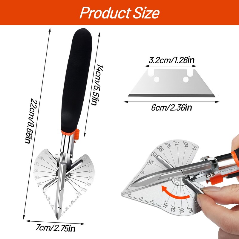 Mitre Shears, Angle Scissors 45 to 135 Degree Scissors for