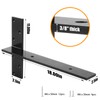 TPSHKE 2 Pack Free Hanging T Shelf Bracket, 18"Lx2-1/2"W Granite