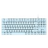 Gaming Keyboard USB Round 87 Keys Colorful Backlit Ergonomic Mechanical