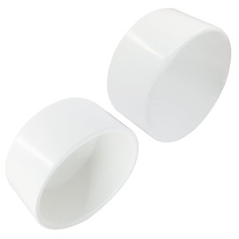 Luomorgo 4" PVC Pipe End Cap Fitting, 1 Pack Pipe Plug Socket Caps, White External End Caps for PVC Furniture, Garden Shelves, Racks DIY Projects