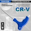 DAKCOS 10 Pcs T-Handle Torx Wrench Set, T9-T50 Star Key