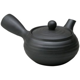 Suzuki 0977-5480 Banko Ware Teapot, No. 1.5, Approx. 11.2 fl oz (330 ml), For 1-2 People, Black, Made in Japan