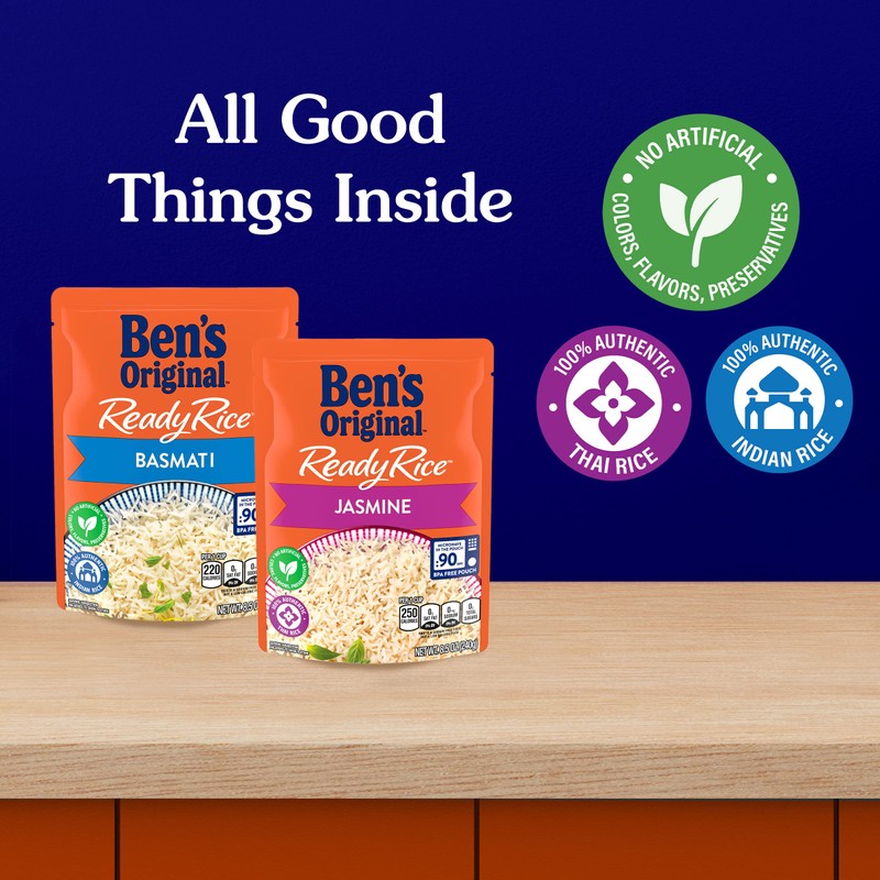 BEN'S ORIGINAL Ready Rice Basmati and Jasmine Rice Variety Pack,