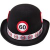 Traffic Sign 60th Black Bowler Hat