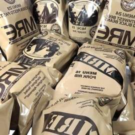 6-pack MRE Meals Ready to Eat 2024, 2025, 2026 or newer insp. Genuine military food US surplus emergency rations for camping, hiking, hunting, survival, flameless heaters