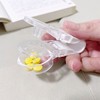 Pill Punch Pill Dispenser One Touch Easy Pill Punch Daily pill container transparent 4ea
