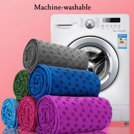 DZOZO Yoga Mat Towel Non Slip Hot Yoga Blanket Super Soft Sweat Absorbent Microfiber Mat Cloth with Mesh Bag