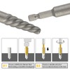 11Pcs Screw Extractor and Left Hand Drill Bits Set Included