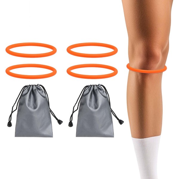 YELARXI Patella Band Silicone Knee Band, Patellar Tendon Support Strap