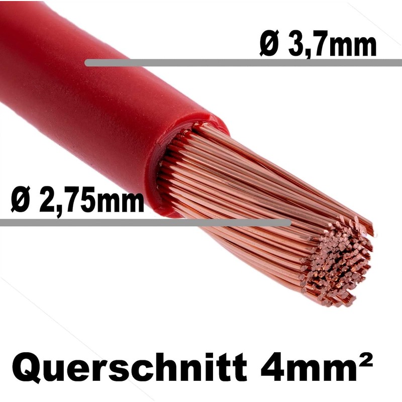 DCSk Vehicle Cable – 4 mm² – 10 Metres –