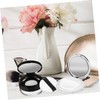 BIUDECO Small Powder Puff Container Set 2pcs Empty Compact Cases