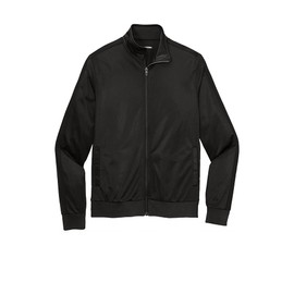 Sport-Tek Tricot Track Jacket. JST94 S Black/ Black