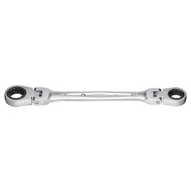 Tone HPRMFW-1214 Double Neck Swing Ratchet Glasses Wrench Double Sided Width 0.5 x 0.6 inches (12 x 14 mm)