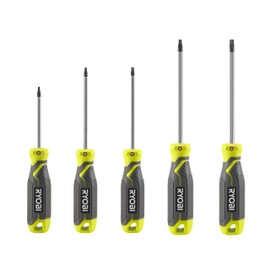 Ryobi RHSDST5 Magnetic Torx Screwdriver Set (5 Pieces)