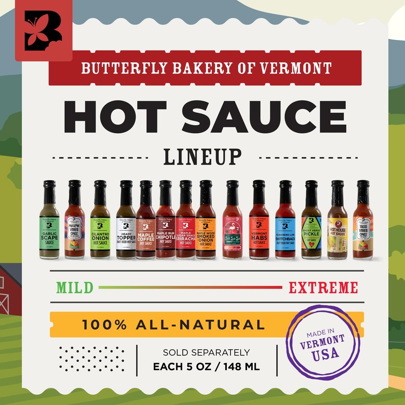 Butterfly Bakery of Vermont - Maple Sugar Shack Sriracha Hot