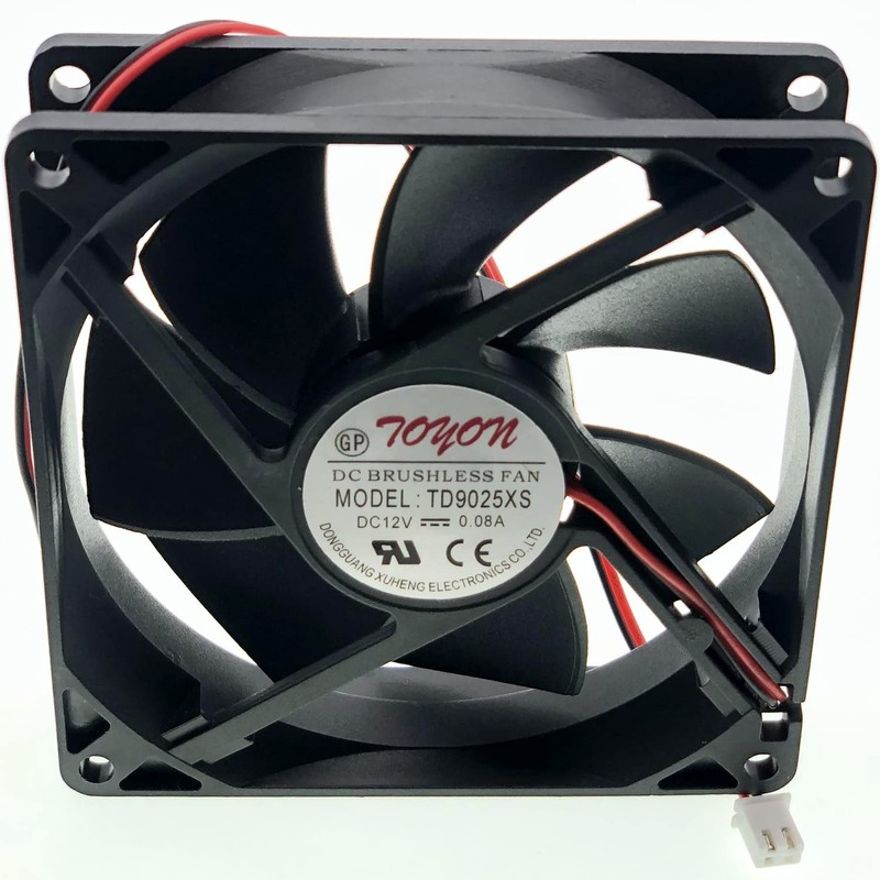 for TONON TD9025XS 12V DC BRUSHLESS Fan - 0.08A 90×90×25mm