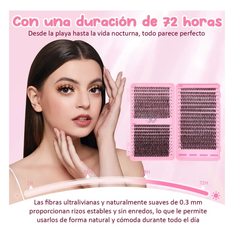 Juego De Pestañas Postizas, Extensiones De Pestañas, 30d-50d