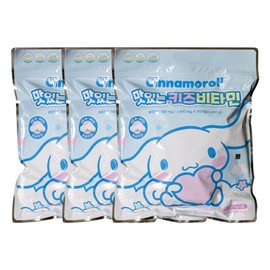 Cinnamoroll 1000 tablets, peach flavor, delicious kids vitamins (3 bags), children's gift, kindergarten, daycare, birthday / 시나모롤 1000정 복숭아맛 맛있는 키즈 비타민 (3봉지) 어린이 선물 유치원 어린이집 생일