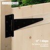 12 Inch T-Strap Heavy Duty Shed Door Hinges Gate Strap