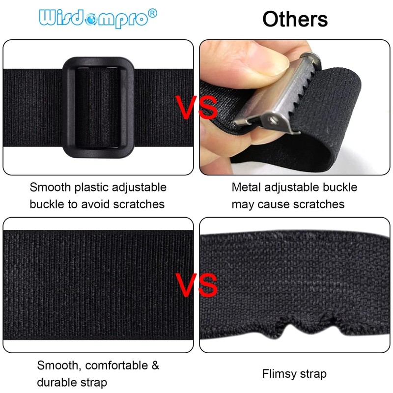 Glove Clips, 2 Pack Adjustable Mitten Clips with Long Elastic