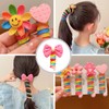 Pack of 7 Colourful Hair Bobbles, Phone Cable Hair Bobbles,