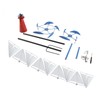 Summer Lighthouse Sailboat Windmills 360 Degree Rotation Weathervane Metal Windmill