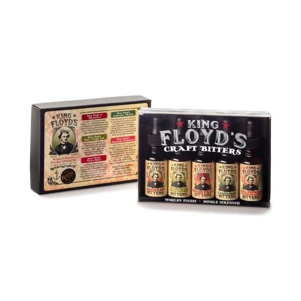 King Floyd's Craft Sampler, 0.5 oz, Bitters de cereza, Cardamomo Bíter, Toronja Romero Bíter, Bíter para Cócteles