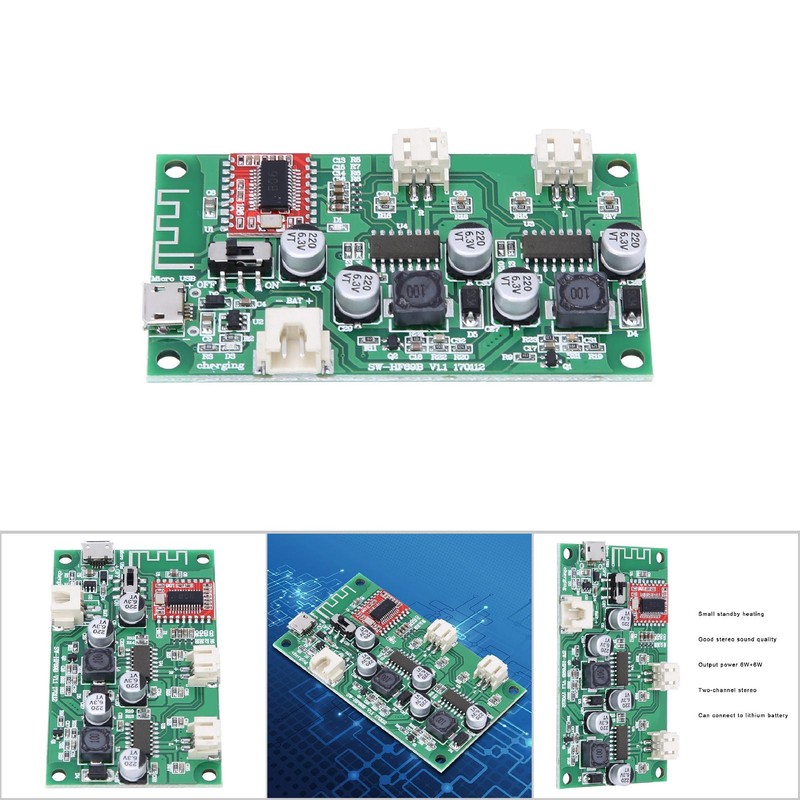 HF69B Power Amplifier Board Speaker Modified Board 2x6W Compatible with
