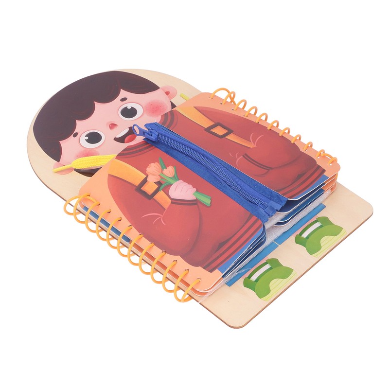 Learning to Dress Board Wooden Early Learning Basic Life Skills