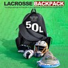 GoHimal Lacrosse Bag Extra Large Lacrosse Backpack with Tow Stick