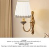 SENECESLI Table Lamp Shade, 6Pcs Universal Minimalist, White/Beige, Fabric, Clip-On,