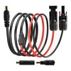 Boobrie 6ft Solar Panel Extension Cable Kit with Universal Adapters