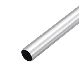 DMiotech 6061 Aluminum Round Tube (OD 25mm x ID 22mm) 300mm Industrial Metal Pipe for Mechanical Picture Frame Building DIY Projects
