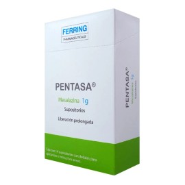 Pentasa Supositorio 1 G, 14 Supositorios