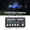 Xprite Blue LED Hideaway Strobe Police Lights Kit, 20 Flashing