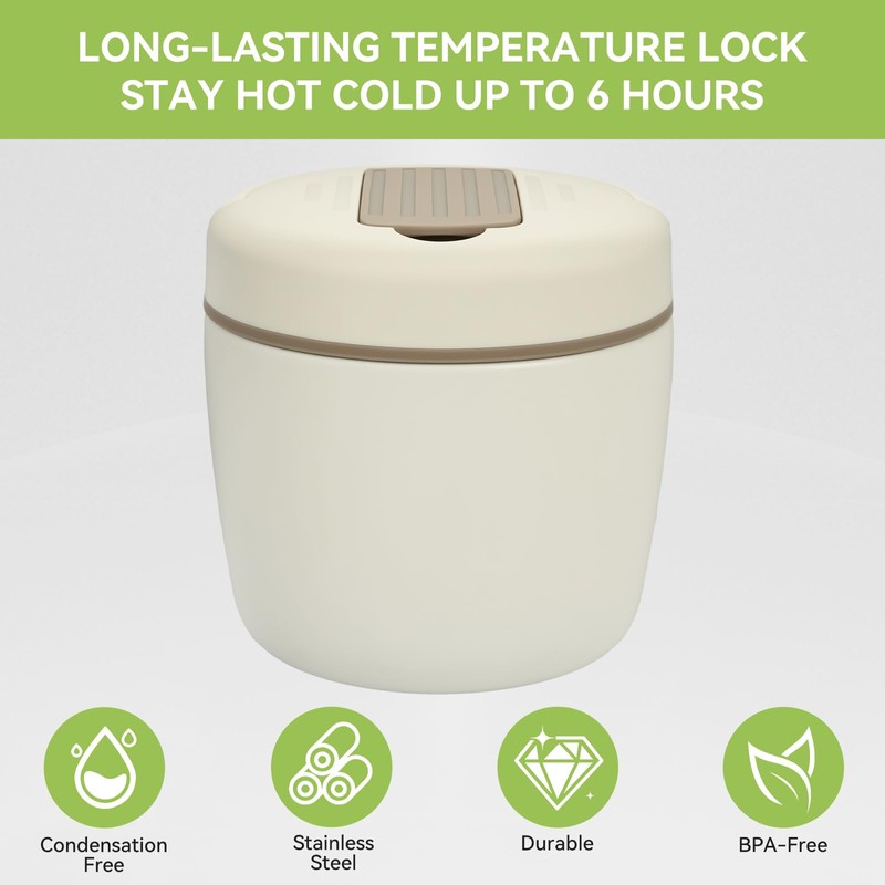 OTraki Thermos per Alimenti Caldi, Contenitore Termico per Alimenti Caldi,