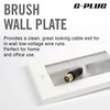 G-PLUG Outlet Wall Plate, Decora Style, Cable Pass Through Insert