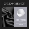 OLESILK 100% Silk-Pillow-Cases for Hair and Skin, 25 Momme -Black,