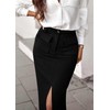 KIRUNDO Pencil Skirt for Women Dressy Casual Office Work Stretch