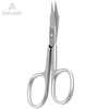 Curved Nail Scissors, Stainless Steel Manicure Scissors, Small Eyebrow –
