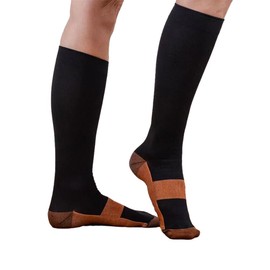 Compression Socks Copper Medical Stockings Travel Running Anti Fatigue Unisex AU