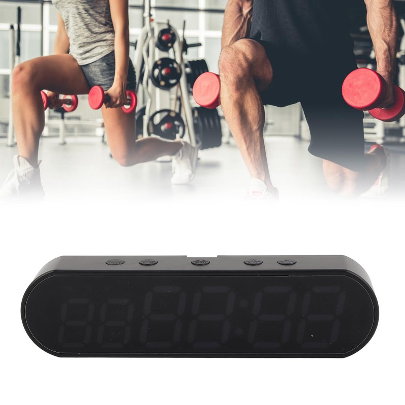 Sports Interval Timer, Alarm Clock Multifunctional Portable Gym Timer 1000mAh