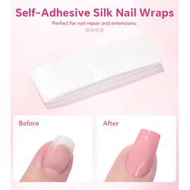 KADS Nail Silk Wrap Self-adhensive Tabs Hairpiece Adhesives White 300cm
