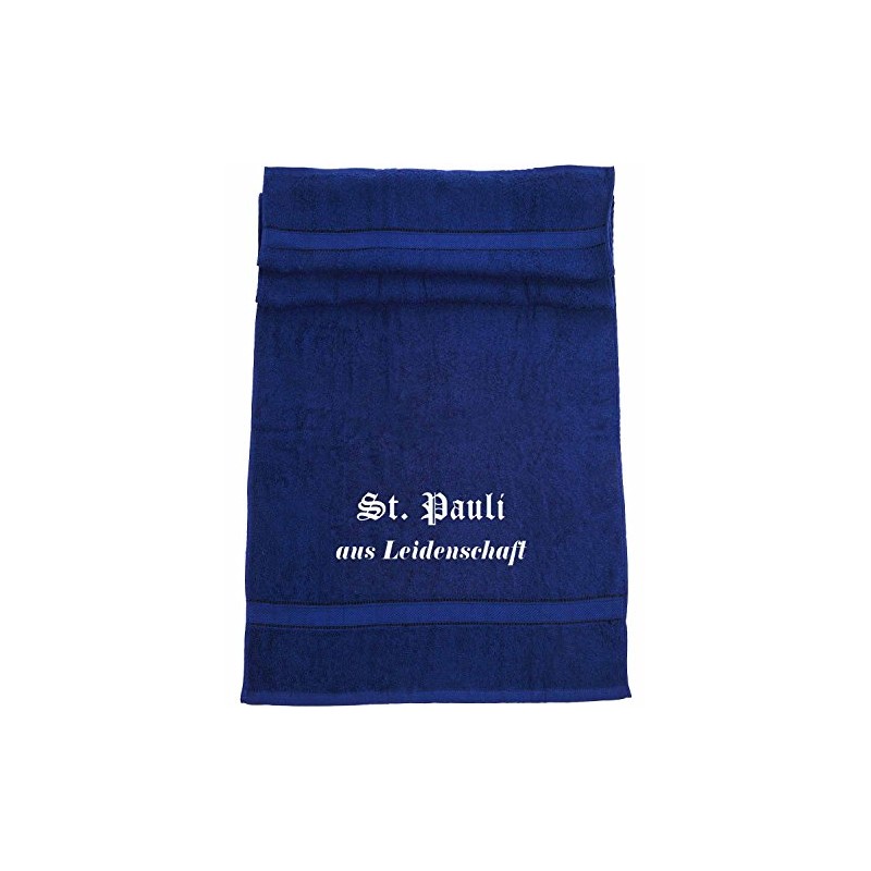ShirtShop-Saar St. Pauli from Passion; Cities Bath Towel, Dark Blue