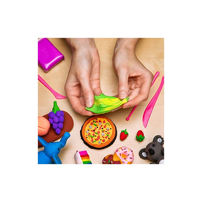 Artsity Orange Air Dry Foam Clay 8oz - Super Soft